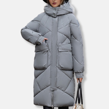 Quilted Coat Plus Size WinterWarm Hooded