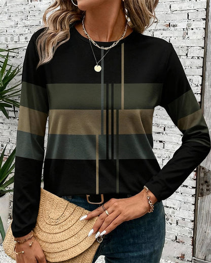 Fashionable Top Geometric Pattern