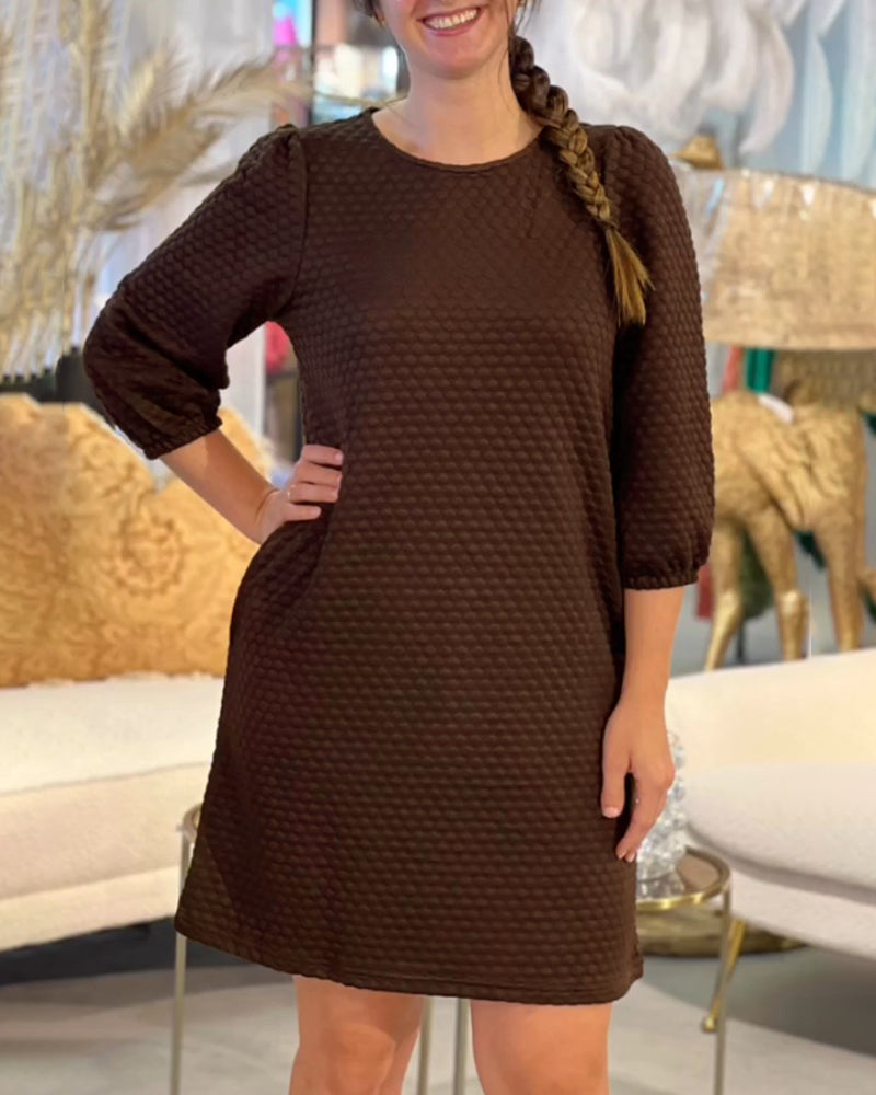 Elegant Women's Dress Solid Color Classic