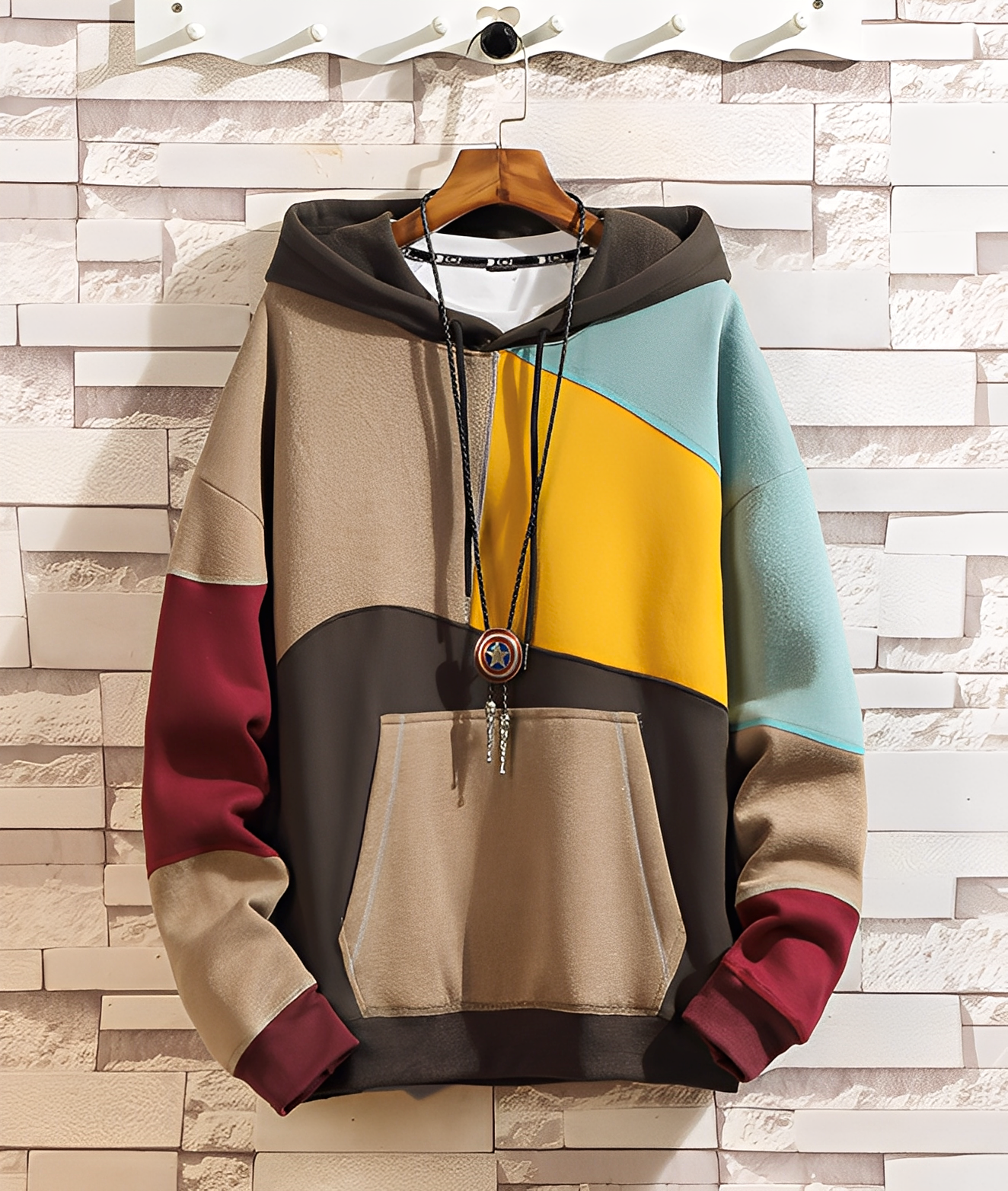 Colorful Hoodie Men Casual