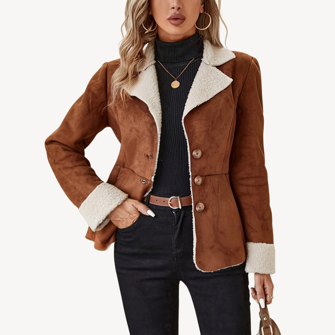 Women's Leather Jacket Soft Fleece Lined