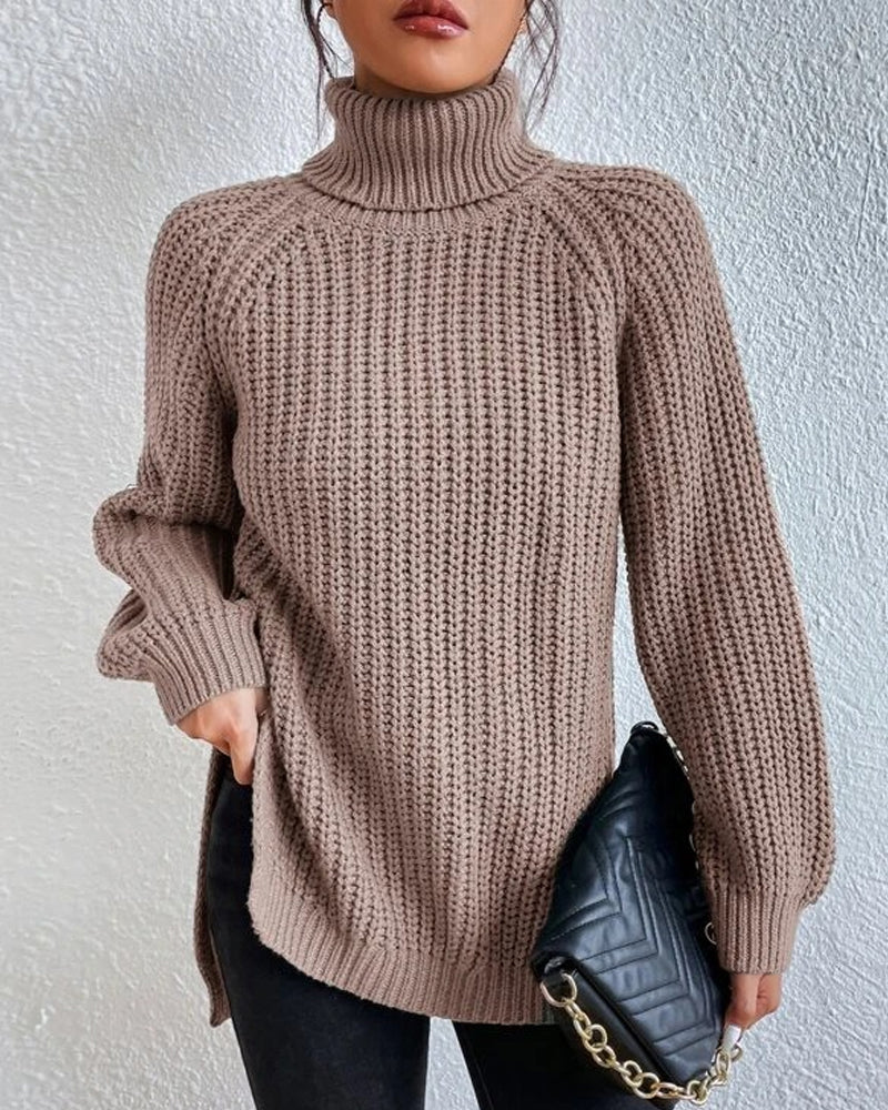 Women's Sweater Autumn Turtleneck Generous