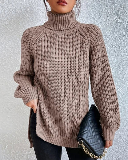 Women's Sweater Autumn Turtleneck Generous