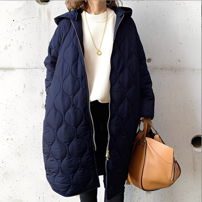 Damen Steppjacke Warm Kapuze Winter