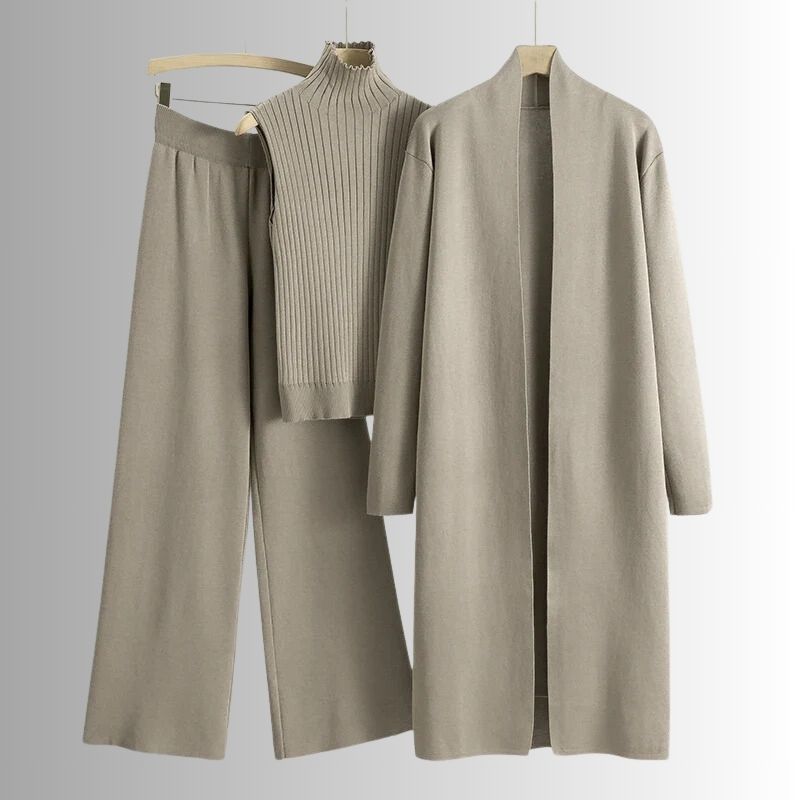 Elegantes Frauenkleid 3-Teil Set - IdealeKleiden