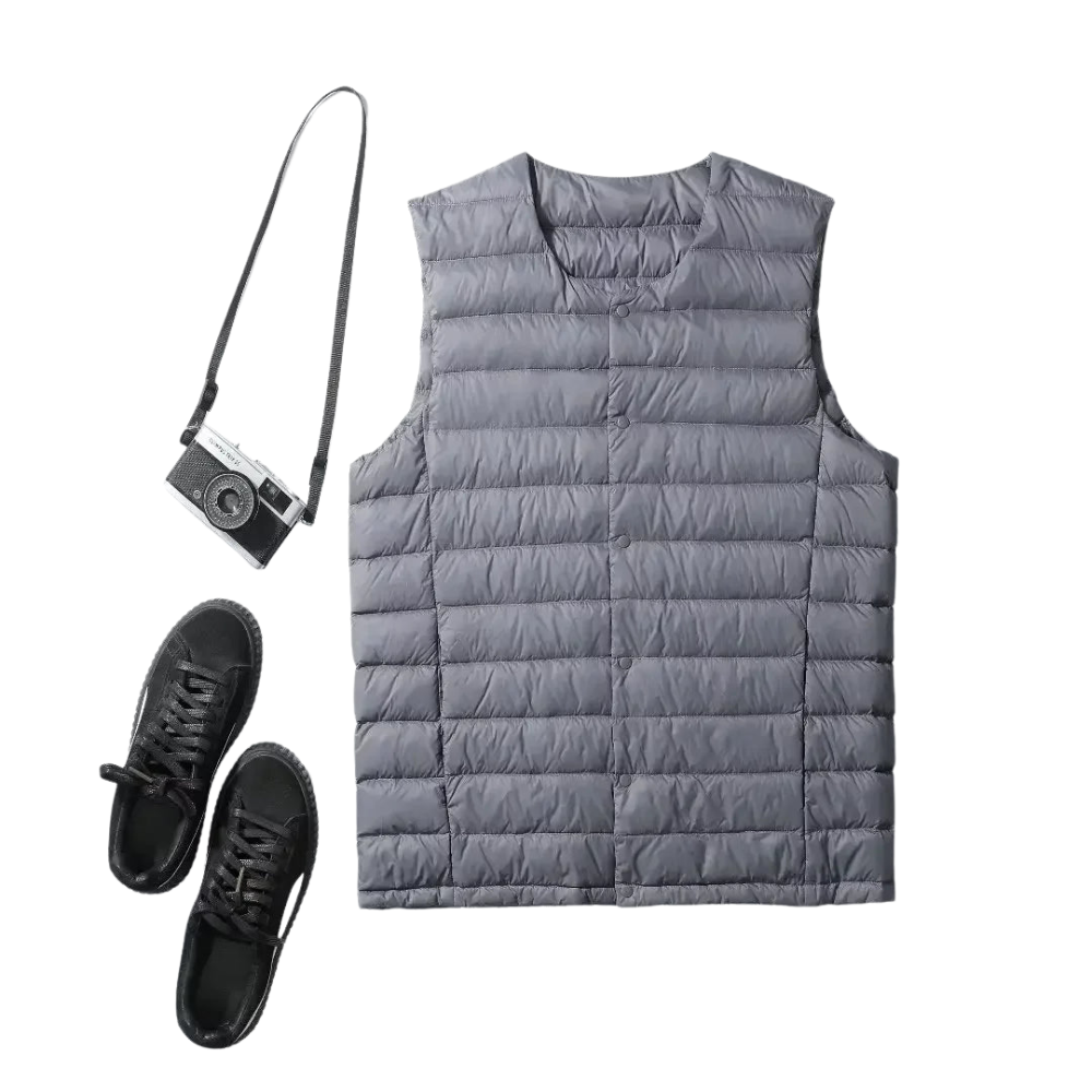 Men's Down Vest Sleeveless Lightweight & Warm Winter