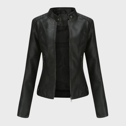 Lederjacke Casual Trendy - IdealeKleiden