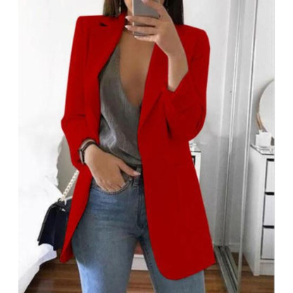 Women's Blazer Long Sleeve Elegant