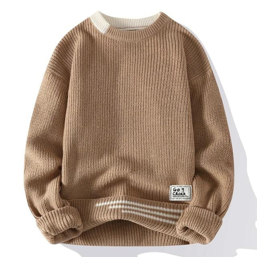 Soft Knit Sweater Men Warm Fleece
