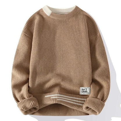 Soft Knit Sweater Men Warm Fleece