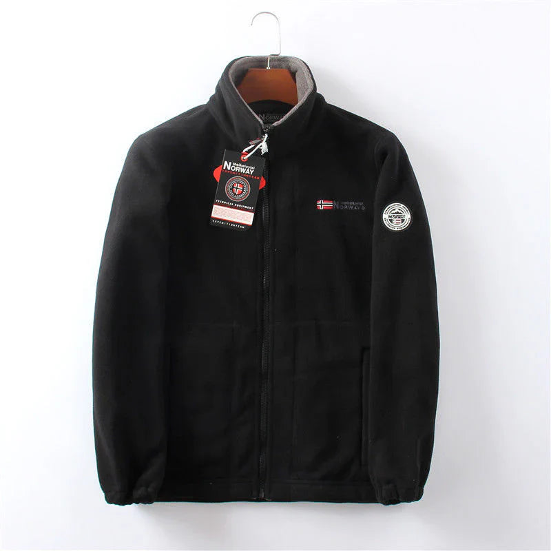 Men's Windproof Fleece Jacket Warm & Comfortable