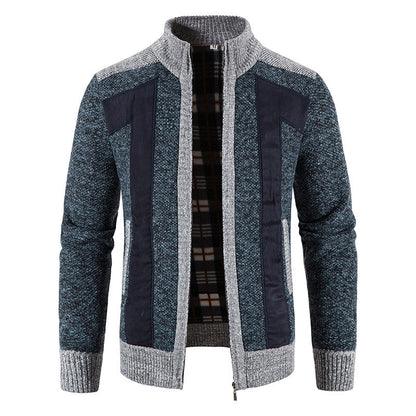 Comfortable Men's Plush Zip-Up Jacket