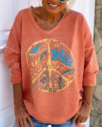 Stylish top with cool print