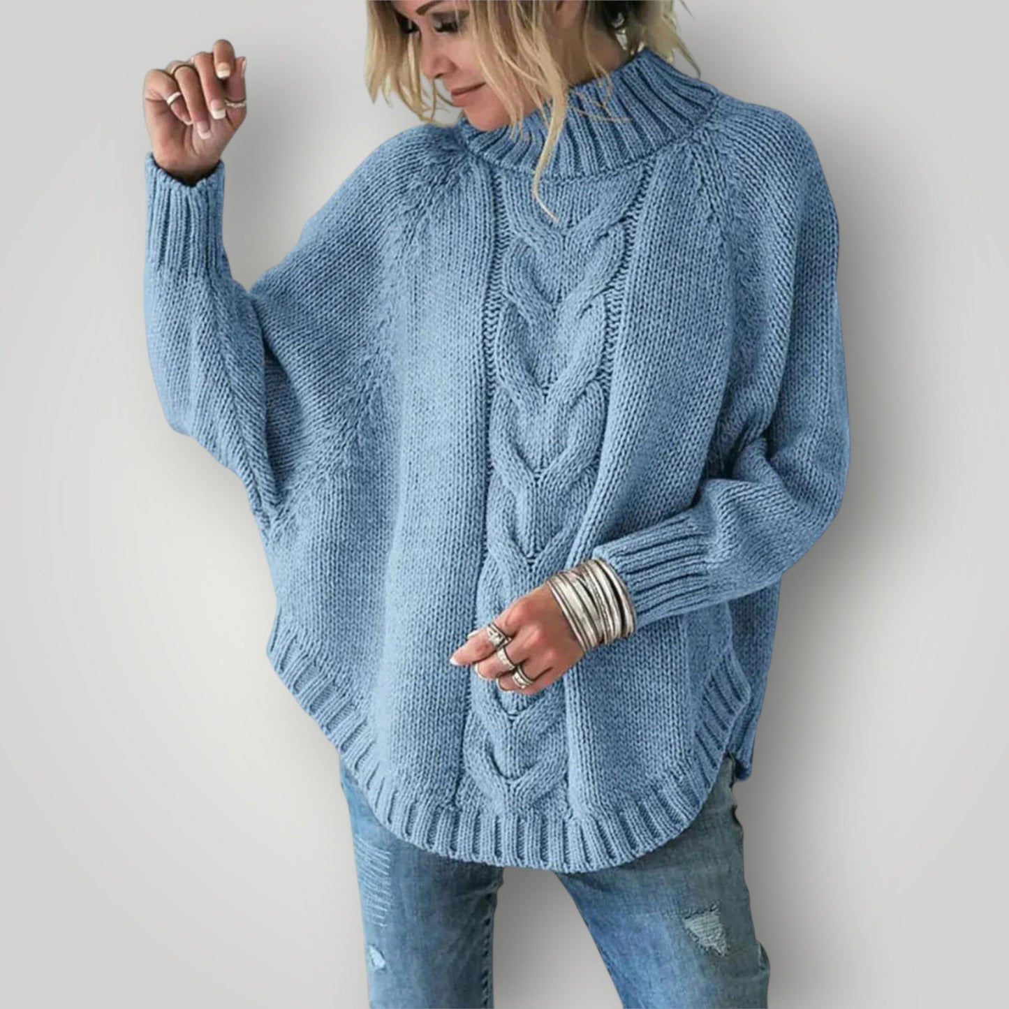 Women's Knitted Jumper Winter Warm Turtleneck