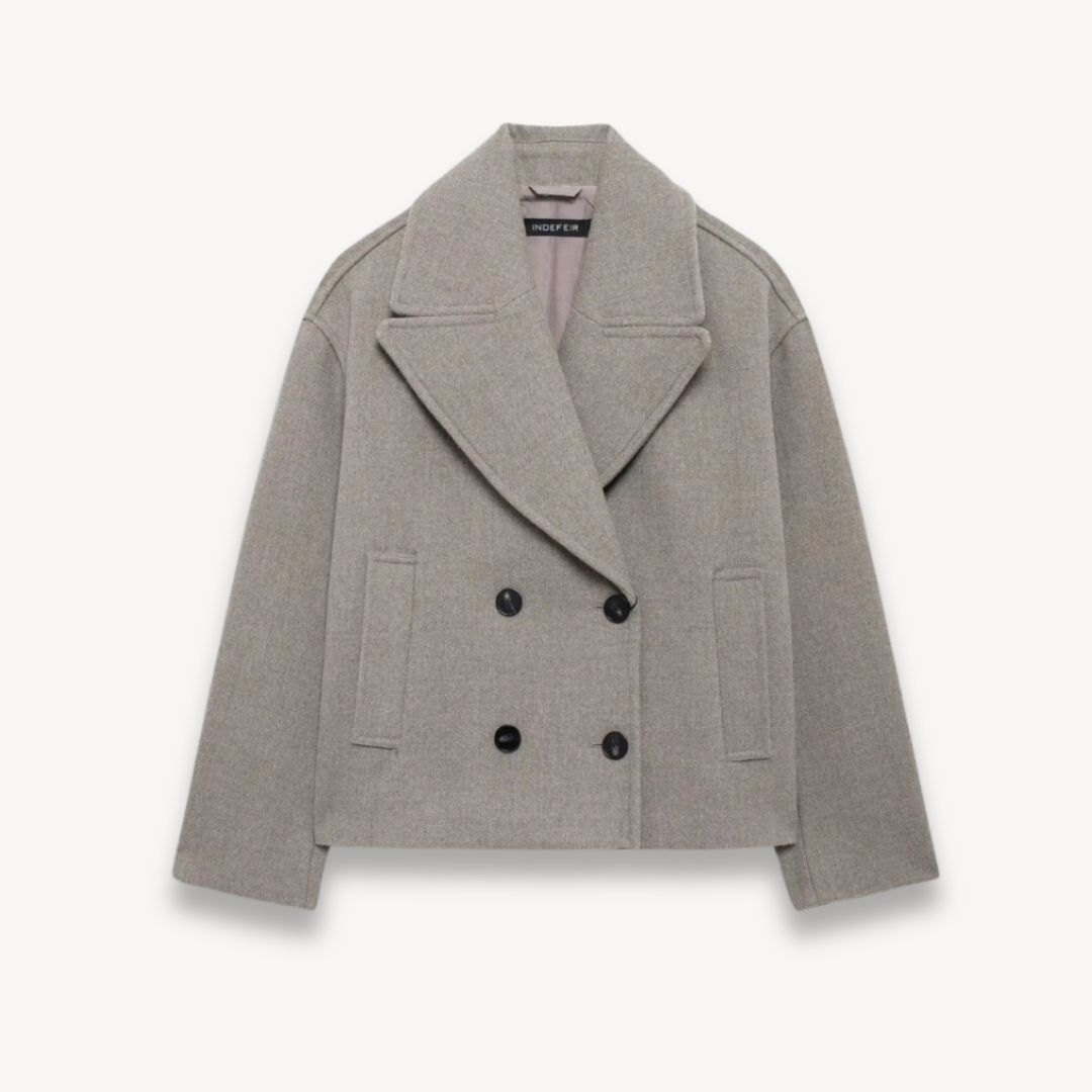 Stylish Women's Coat Peacoat Modern