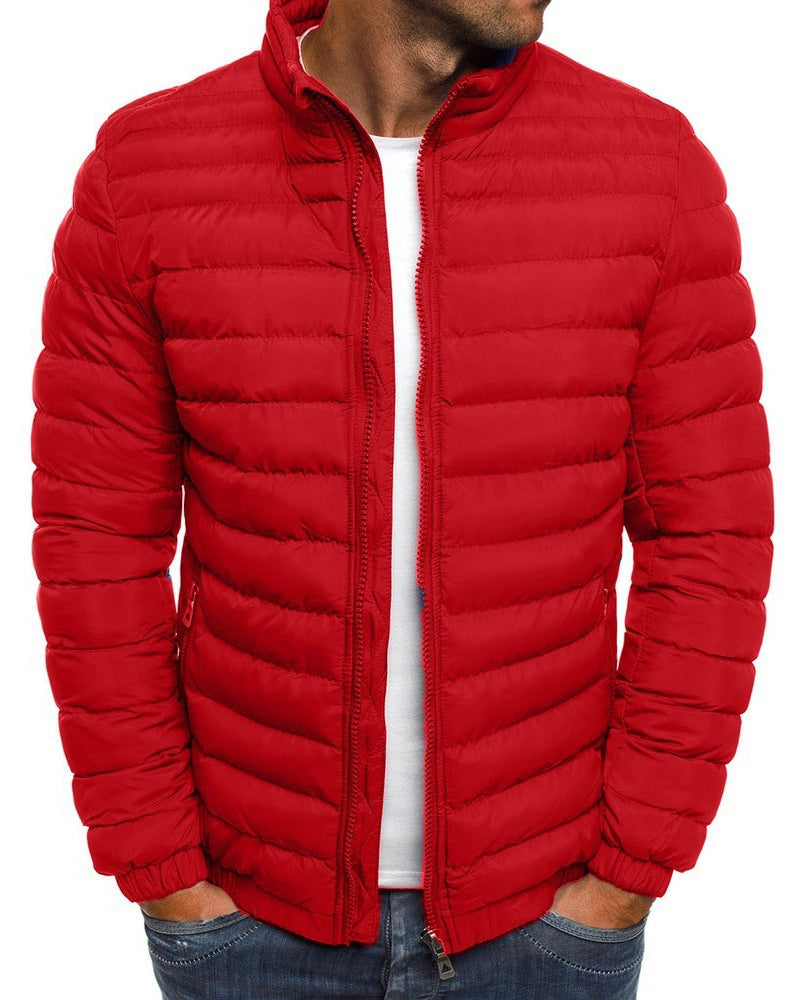 Simple Stand-Up Collar Jacket in Various Colors