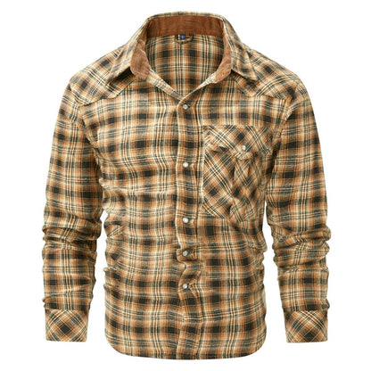 Herren Winterjacke Karomuster Elegant