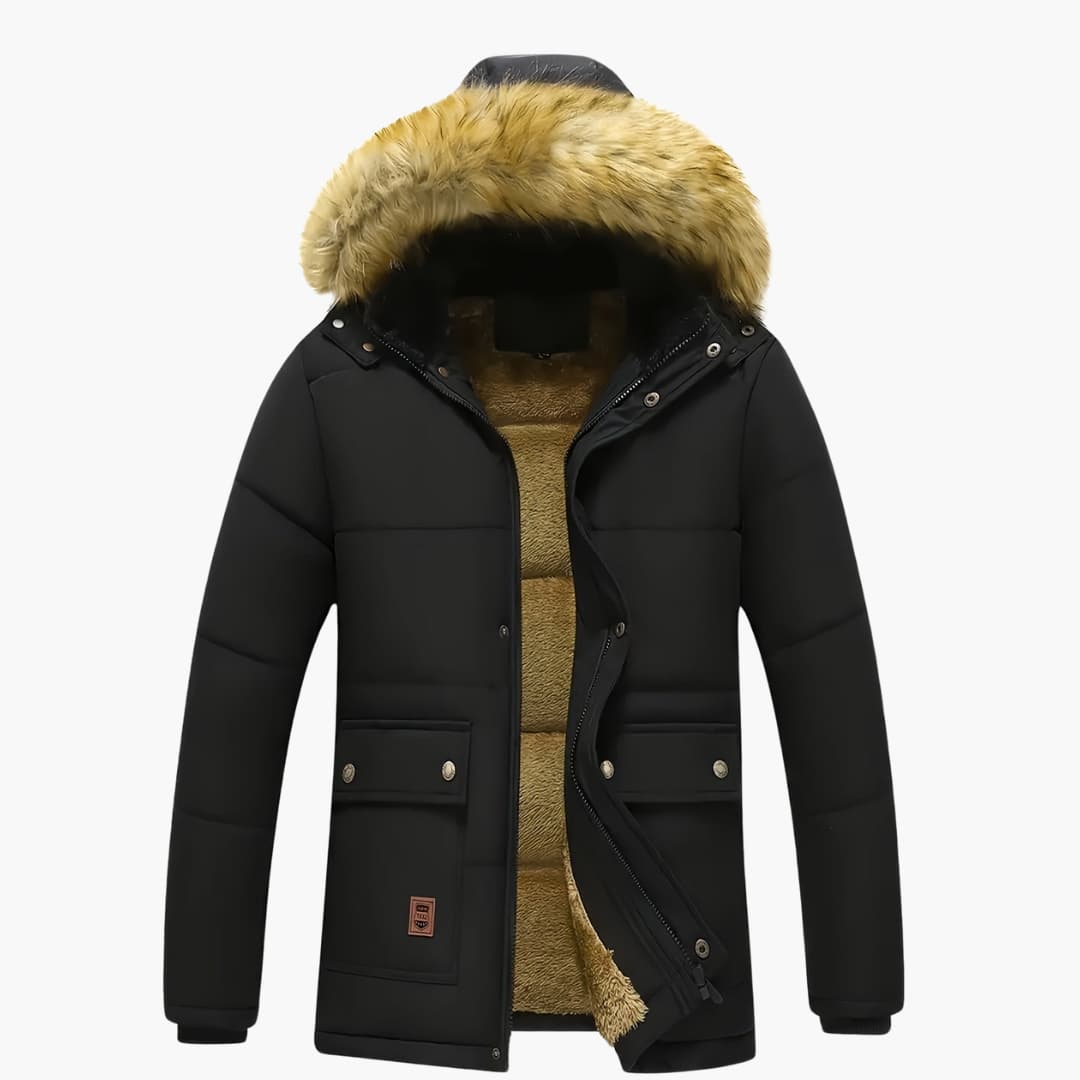 Comfortable Men's Fleece Jacket With Zipper