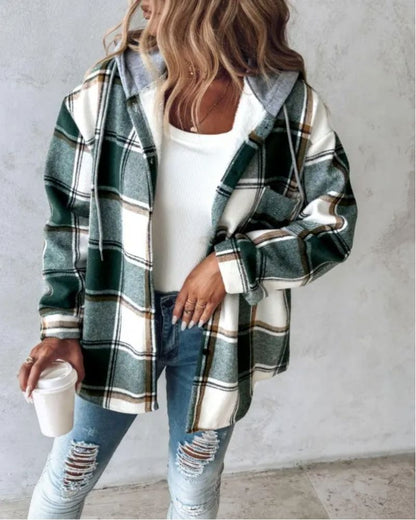 Soft Flannel Jacket with Print