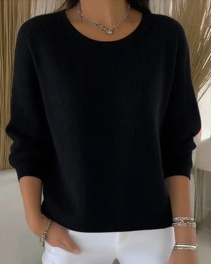 Elegant Women's Clothing Round Neck Oversized