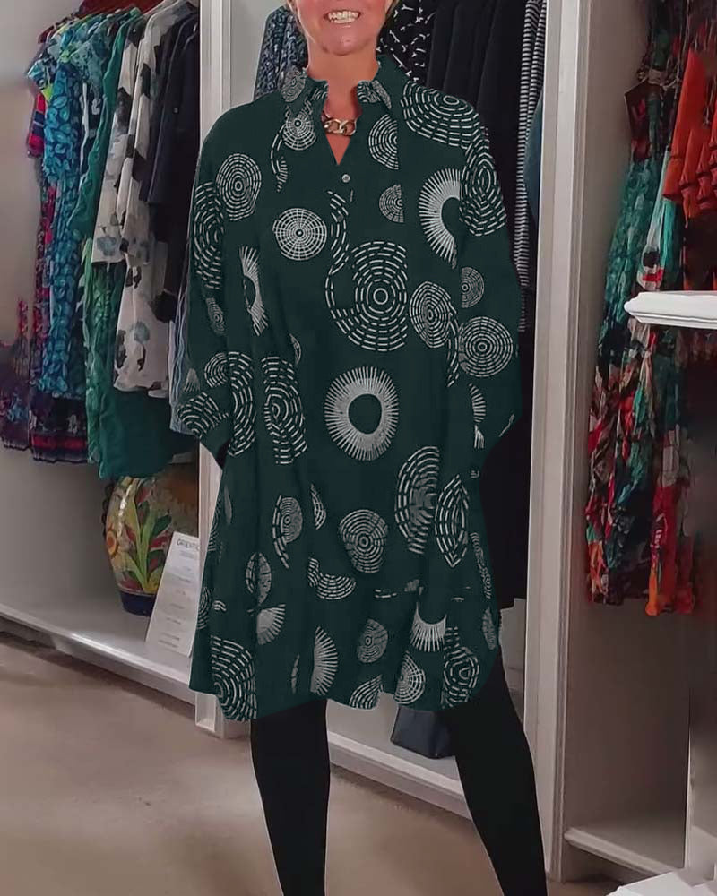 Stylish Dress Geometric Patterns Women