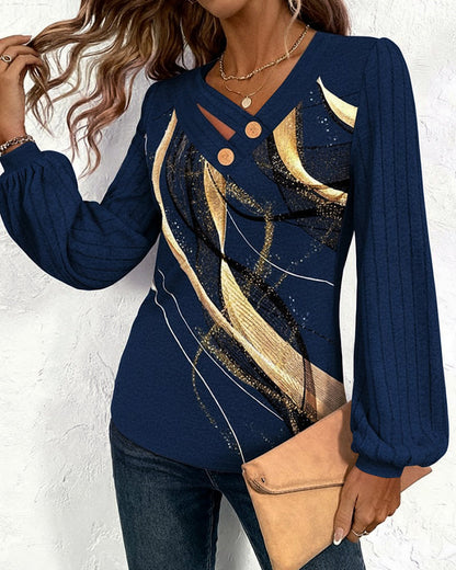 Stylish Clothing | Striped Printed Women's Blouse