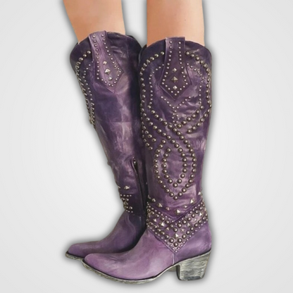 Stylish Boots Long Studded Boots