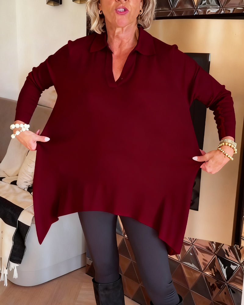 Elegant Blouse Long-Sleeve Top