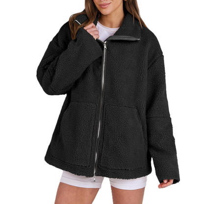 Soft Women's Teddy Look Wool Jacket