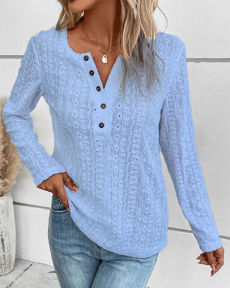 Trendy top Cut-out design