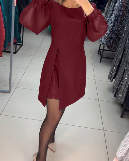 Elegant Women's Solid Color Dress