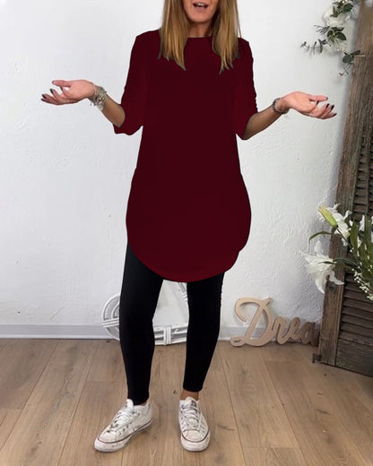 Women's Dress Round Neck Elegance