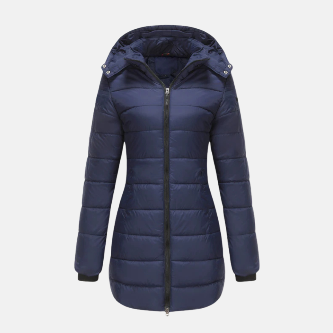 Women's Long Insulated Hooded Winter Coat