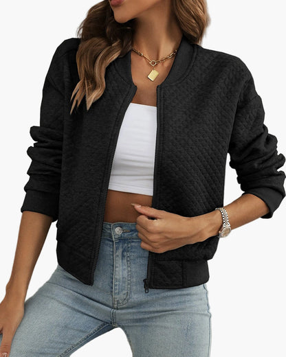 Bomber jacket Quilted design Sporty leisure jacket