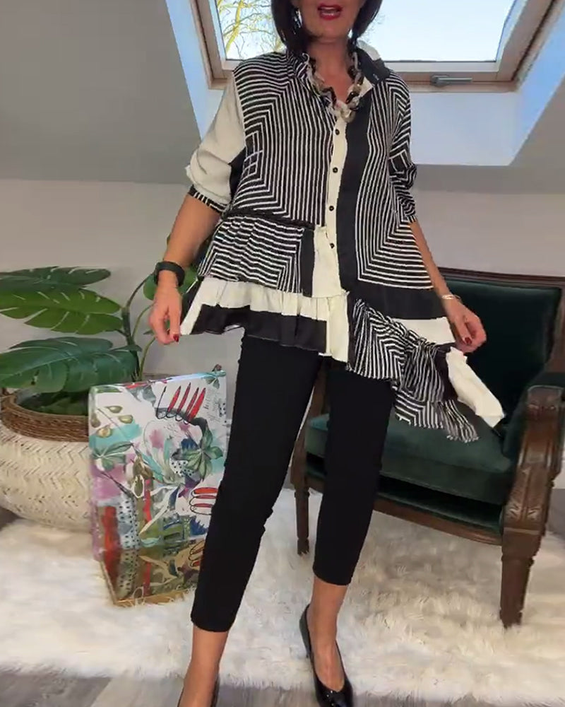 Unique Shirt with Colorful Patchwork Design