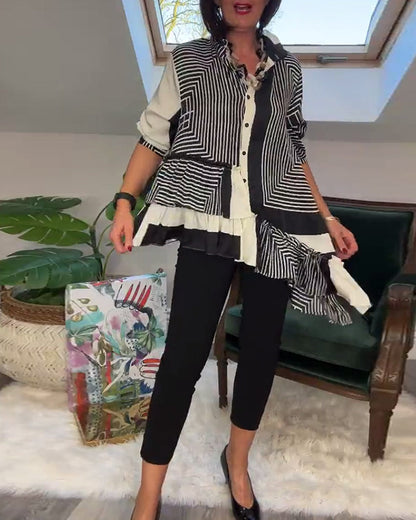 Unique Shirt with Colorful Patchwork Design