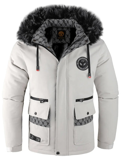 Warm outdoor jacket for adventures