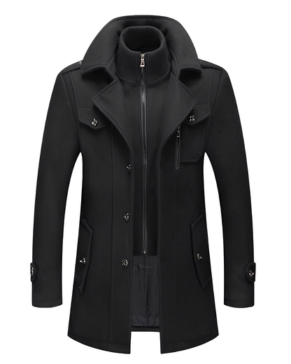 Men's Winter Jacket Double Collar Trendy