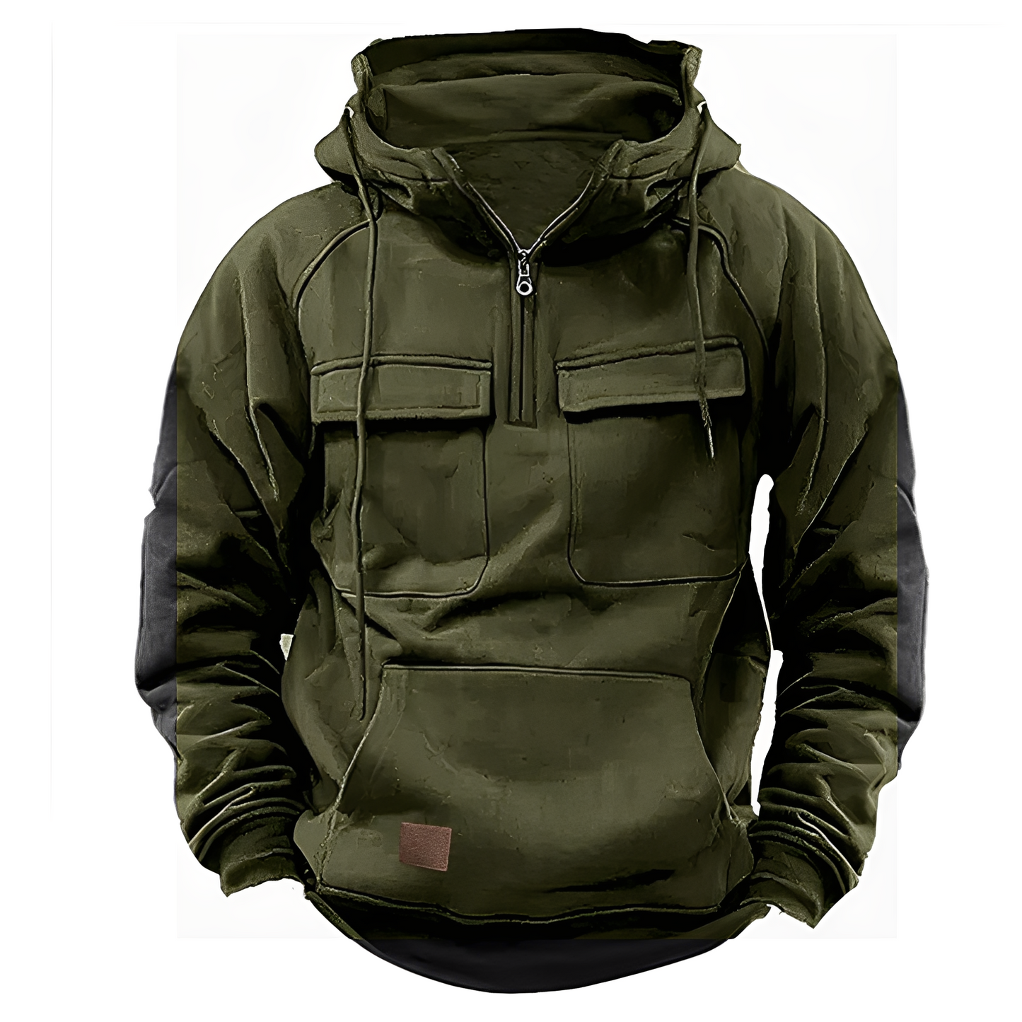 Practical Men's Hoodie Multi-Pocket Design