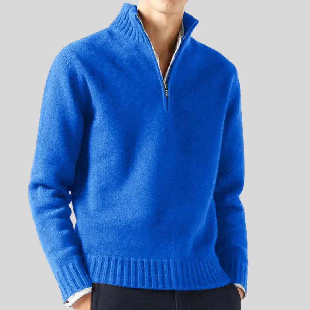 Luxury Men's Half-Zip Pullover