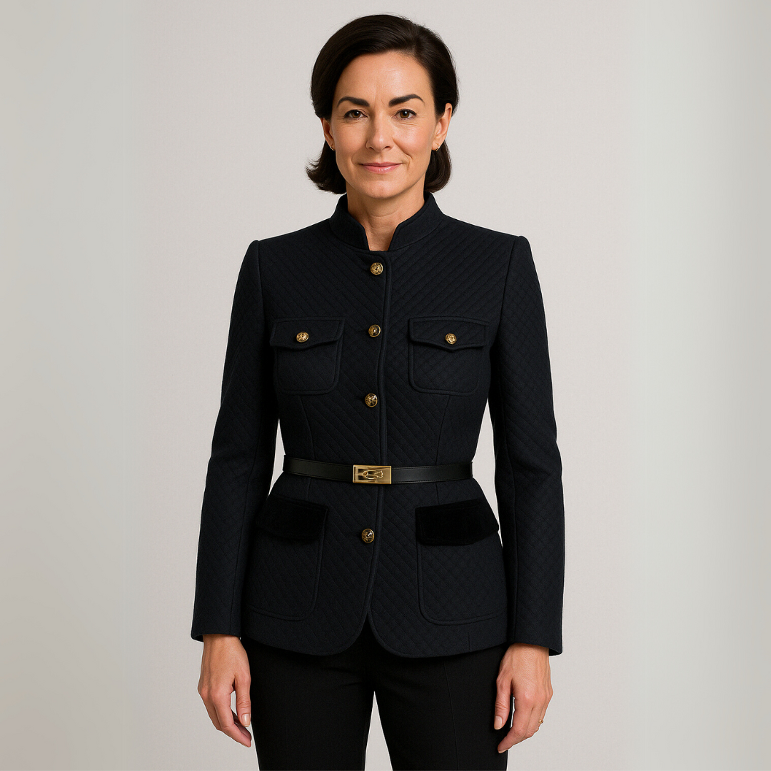 Women's Blazer Chic Tweed Design