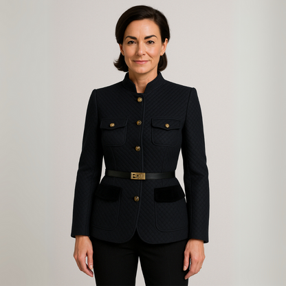 Women's Blazer Chic Tweed Design