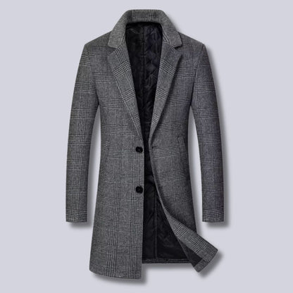 Stylish Plaid Trench Coat for Women