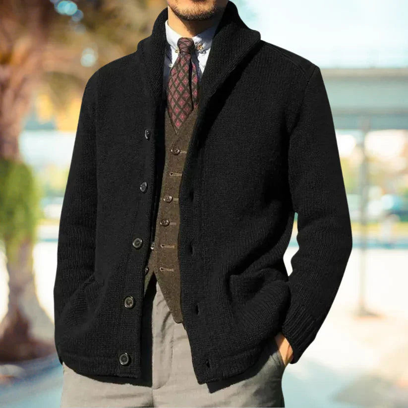 Finn Button-Up Cardigan with Pockets