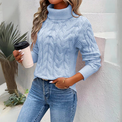 Soft Women's Sweater Twisted Knit Look