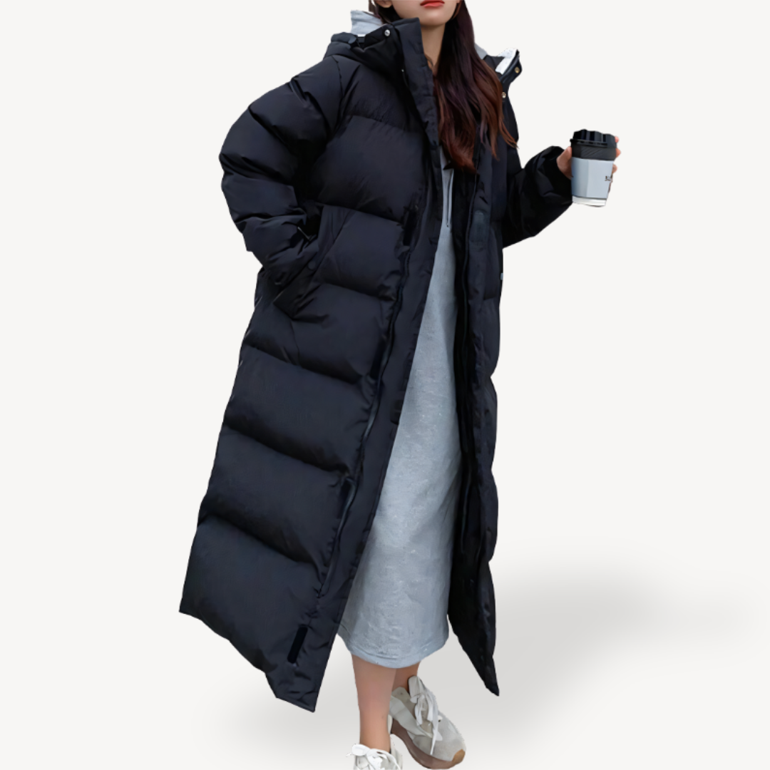 Oversized Women's Long Warm Puffer Jacket