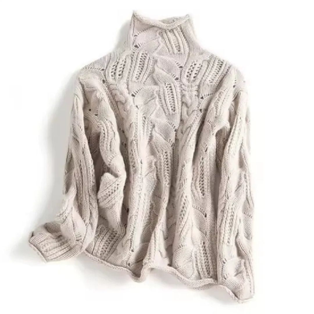 Women's Scarf Knit Turtleneck Warm