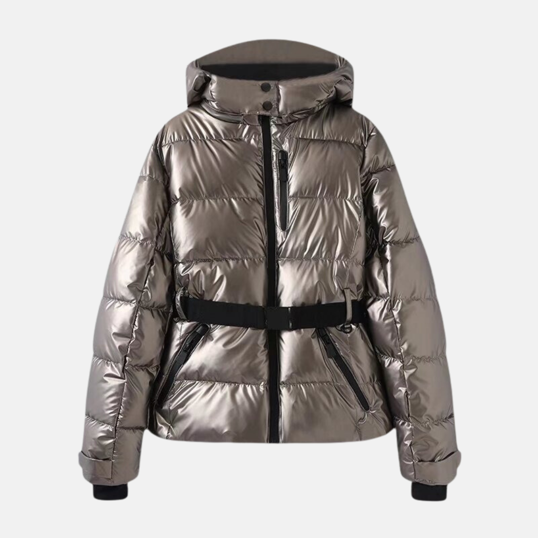 Warm Quilted Winter Jacket with Hood