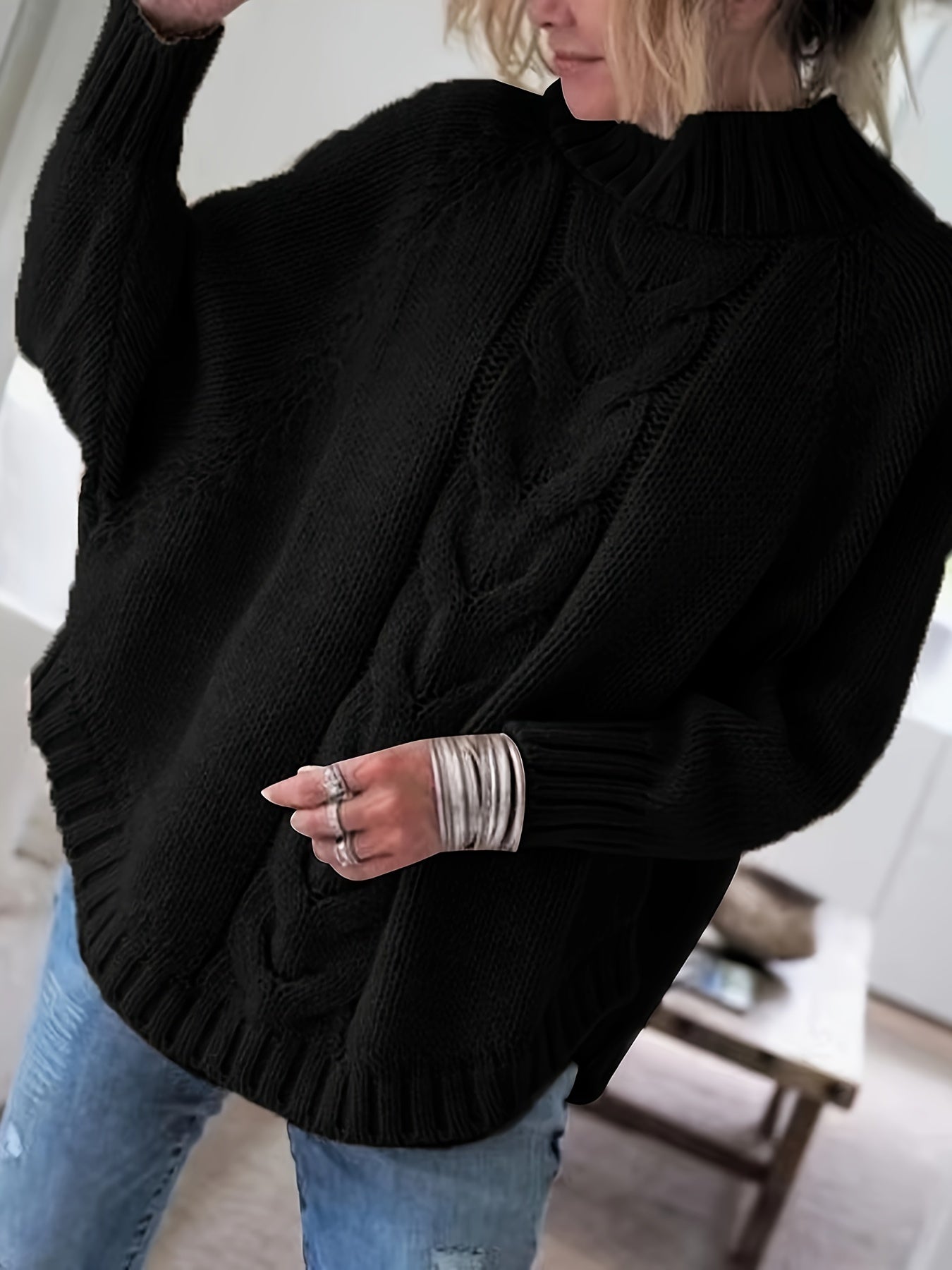 Comfortable Chunky Knit Pullover Cozy