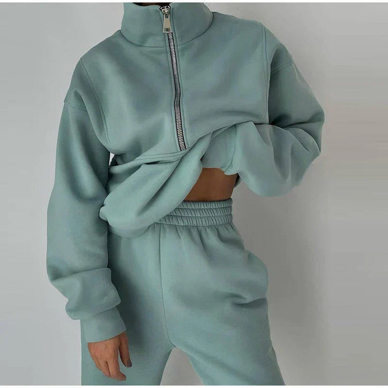 Women's Sweatshirt Autumn Tracksuit Set
